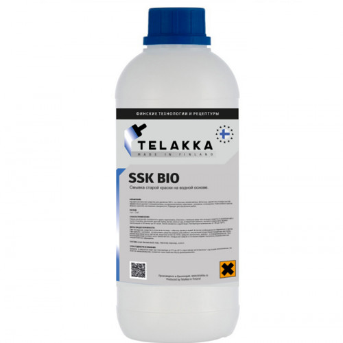 Смывка старой краски на водной основе Telakka SSK BIO 1кг